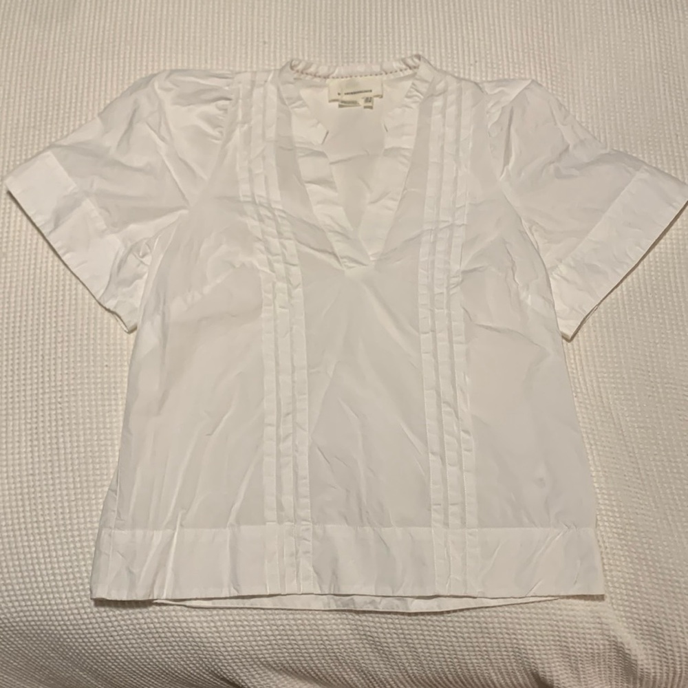 Anthropologie white blouse shirt